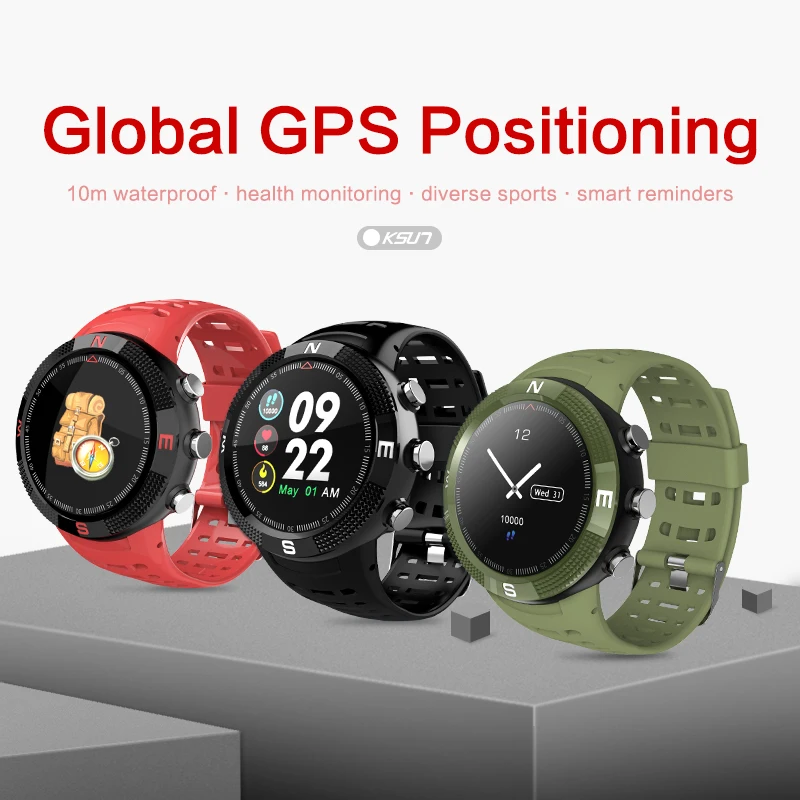 

KSUNTFSI KSR705 Smart Watch Sports Bluetooth 4.2 IP68 Waterproof Call Message Reminder Pedometer Sleep Monitoring GPS