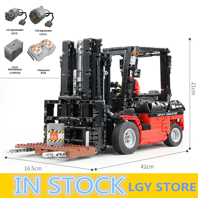 

Technic Series 13106 Forklift Truck MOC RC Motors Car Sets Building Blocks Bricks App Control RC Cars Kids Toys Christmas Gift