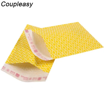 

10pcs 20x25cm Yellow Kraft Paper Envelopes Printed Bubble Envelope Bag Shipping Mailing Courier Bag Waterproof Envelope Bags