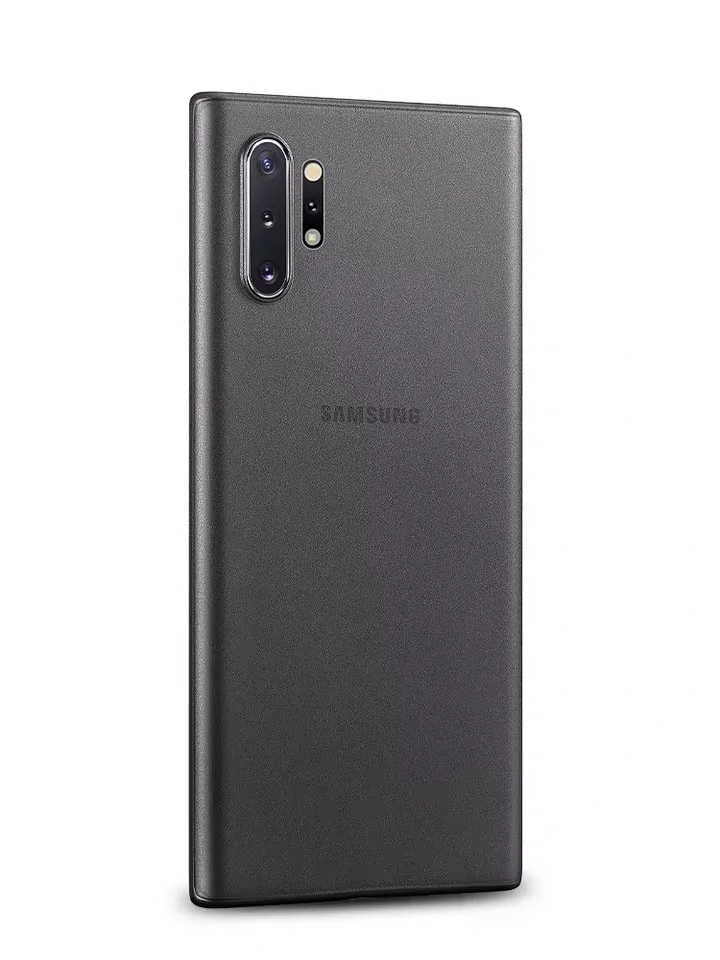 TRANSPARENT BLACK 0.3mm Ultra Thin Case For Samsung Note 10 Pro 8 9 S10 S9 S8 Plus S10e Matte Transparent Back Cover Case Slim Shockproof Coque S9 - Цвет: TRANSPARENT BLACK