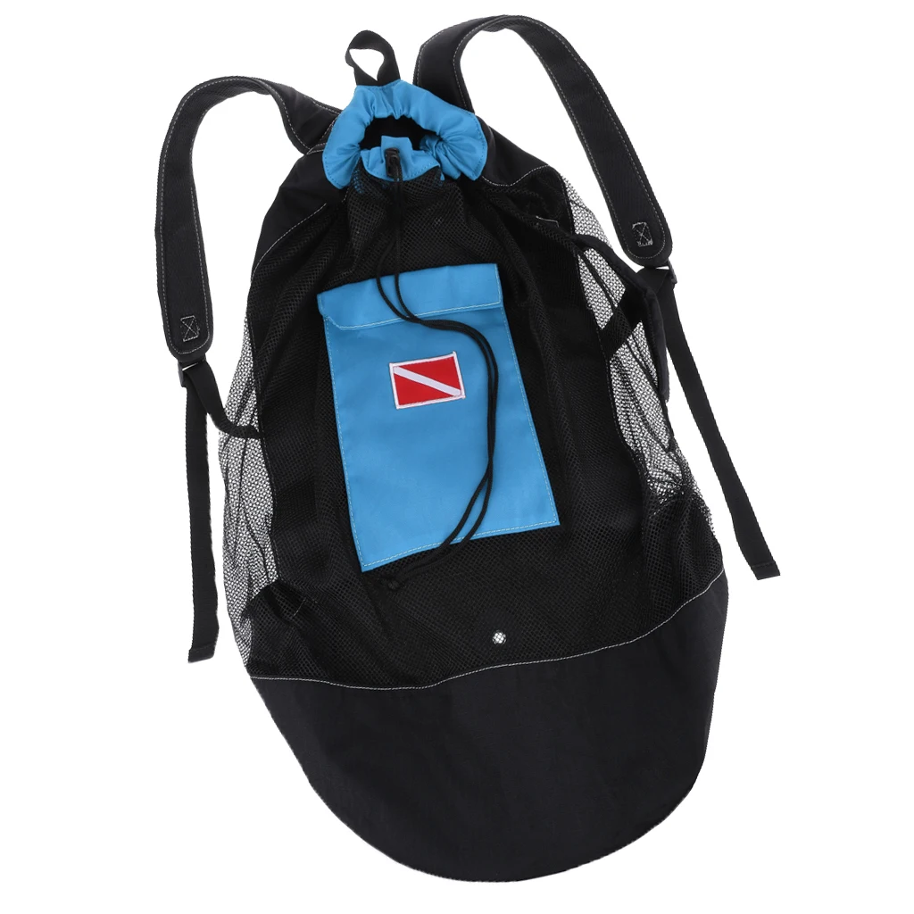 Scuba Diving Snorkeling Mesh Backpack Dive Gear Dry Bag Sack Pack Scuba Diving Mesh Backpack for Water Sports