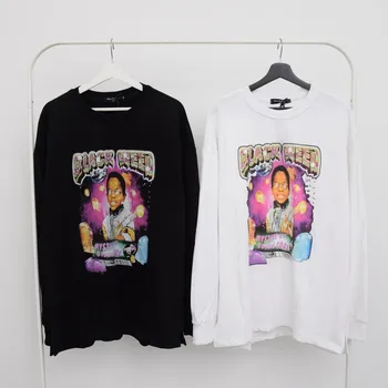 

2020 Spring Fashion Long Sleeve Women T Shirt Punk Rock Streetwear Graphic Tees Oversized Couple Clothes Thick Trending Products