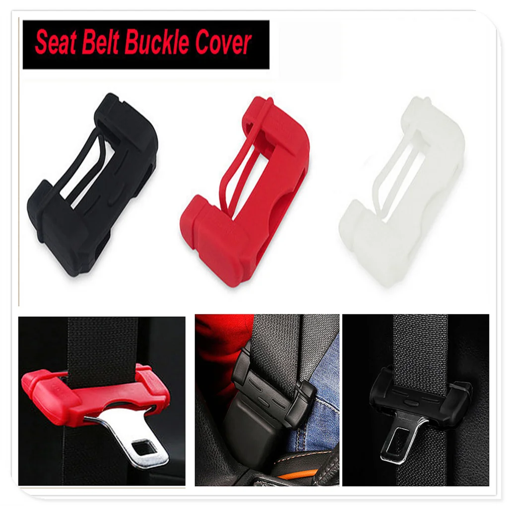 

Car Safety Belt Buckle Covers Seat Protector for Toyota Tacoma Tercel Tiara Van Venza Yaris Hiace Prius V Hilux Land Cruis