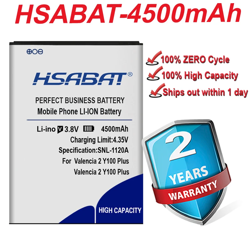 HSABAT 4500 мАч оригинальная фотография Для Doogee Valencia2 Valencia 2 NOVA Y100 Plus|Аккумуляторы для