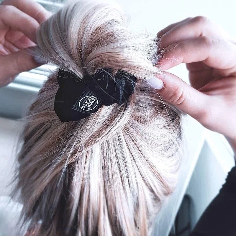 invisibobble Scrunchie Spiral Hairtie black Stylish Bracelet traceless  Elastic Grip Coil Accessories gentle hairband updotool| | - AliExpress