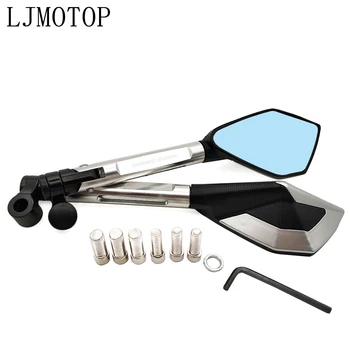 

Universal For Sports Motorcycle Mirrors Moto Side Rearview Mirrors CNC For Suzuki DRZ400SM DJEBEL DR250 For Yamaha XMAX125