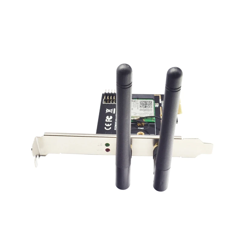 M 2 Wifi Adapter M2 Ngff Key A E To Mini Pci Express Wifi Raiser PCI E 1X NGFF Wireless Support 2230 2242 Mini Pcie Network Card