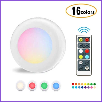 

16 Colors Infrared LED Night Light with Remote Control Wireless Wall Lamp Timed Off Kitchen Closet LED Lighting Detector Light
