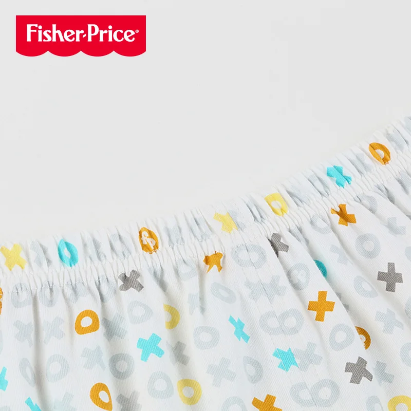 THREEGUN X Fisher-Price/Одежда для новорожденных мальчиков и девочек комплект летней одежды для малышей футболка с короткими рукавами+ шорты