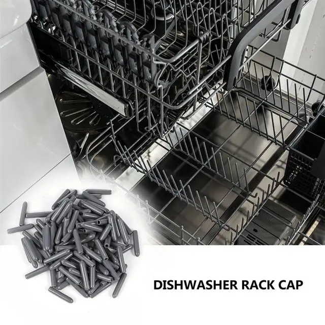100 capuchons pour panier de lave-vaisselle, coloris gris