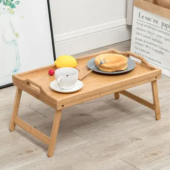 

Multifunction Folding Wooden Table Tray Indoor Lazy Bed Laptop Table Stand Outdoor Portable Picnic Table Tray