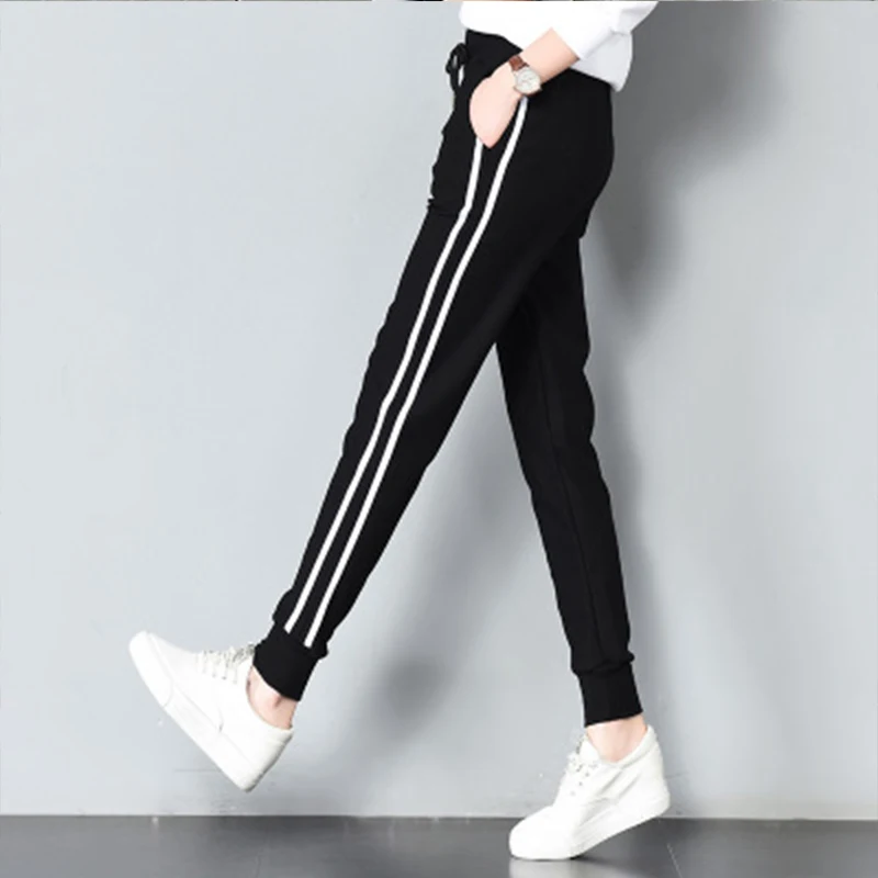 striped joggers womens