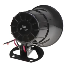 12V 20W 110dB Предупреждение Громкая сигнализация сирена Рог для автомобилей 6 звуки тон ПА Системы