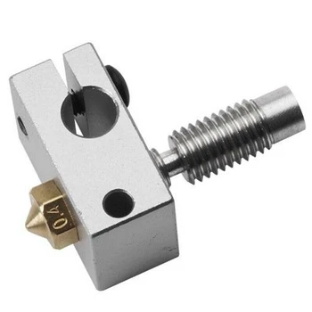 

Aluminum Heating Block Copper Nozzles Kit Parts For 3D Reprap V6 Printer Durable