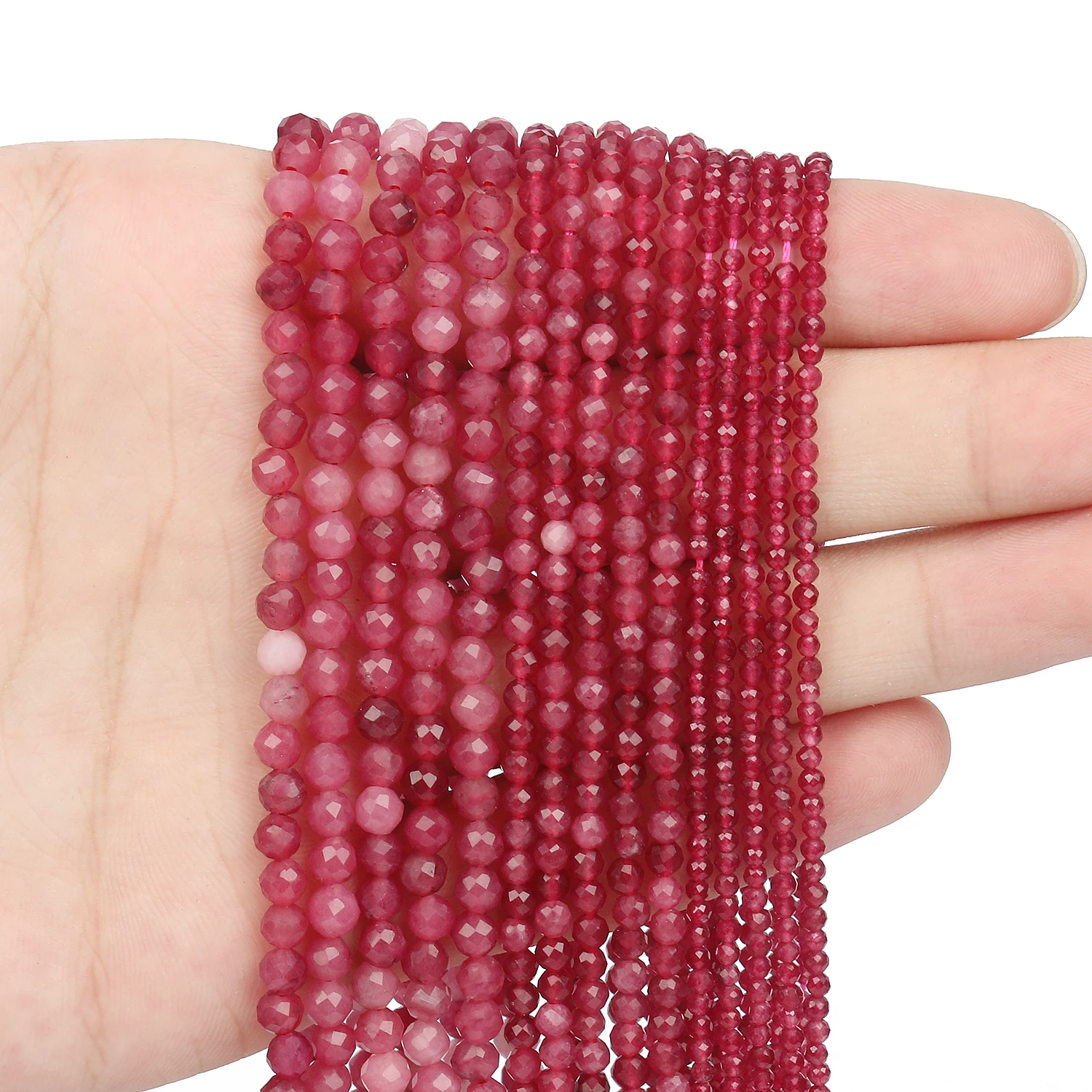 Faceted Natural Stone Beads Rose Quartz Amethyst ite Tiny Beads For  Jewelry Making DIY Bracelet turquoise 4mm 92pcs beads