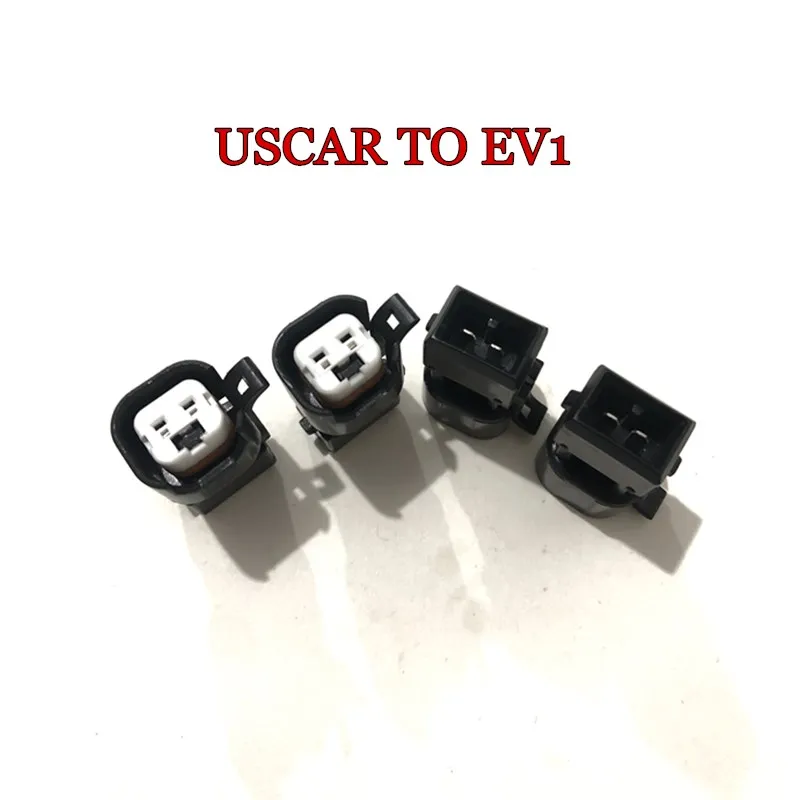 

Solid type Uscar to ev1 adaptor ev1 to ev6 ev14 for bosch LS1 LS2 LS3 fuel injector connector