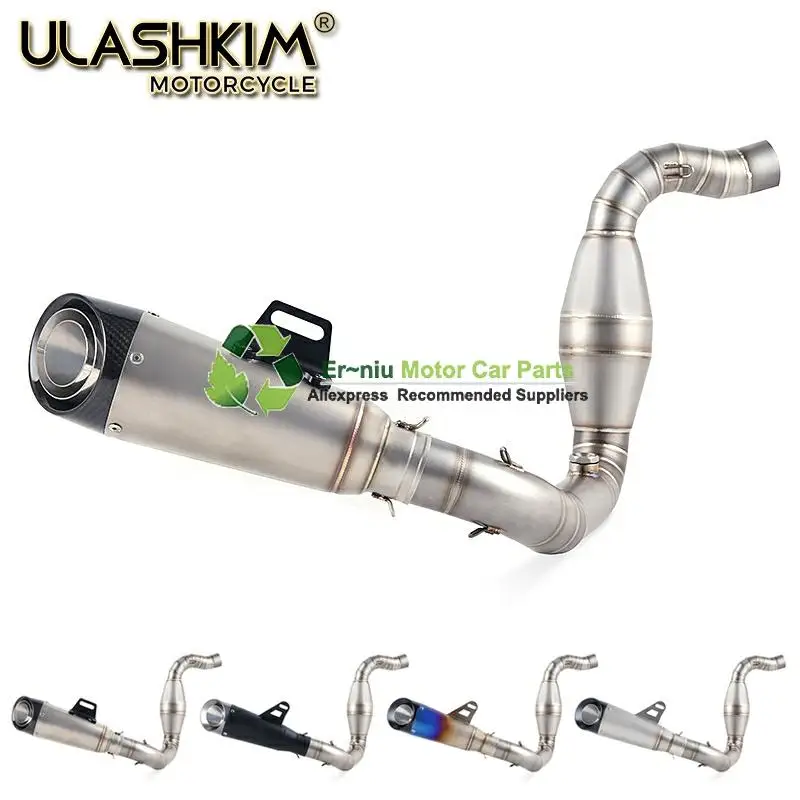 

Motorcycle Full System Exhaust Muffler Escape Slip On for bmw G310R G310GS G 310R G 310GS Middle Contact Pipe