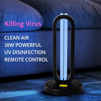 

38W Ozone UV LED Sterilizer Disinfection Lamp Kill Germs Ultraviolet Sterilizing Lamp UVC Germicidal Lights Disinfect Bacteria
