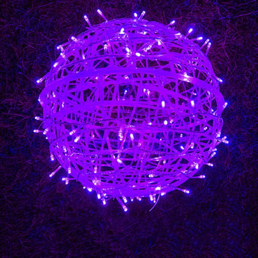 thumbnail image 1 of LED 20CM 30CM Outdoor Rattan Ball Fairy Garden String Lights Christmas Trees Hanging Garland Lights For Xmas Party Wedding Decor, 1 of 5