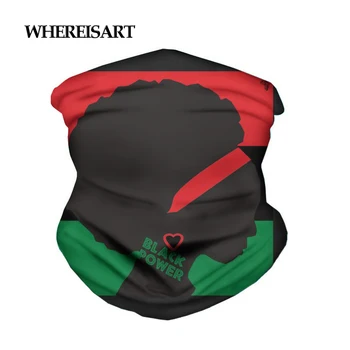 

WHEREISART Magic Headband Scarf African UNIA Flag Print Multifunction Seamless Bandanas Men Women Dustproof Polyester Scarves