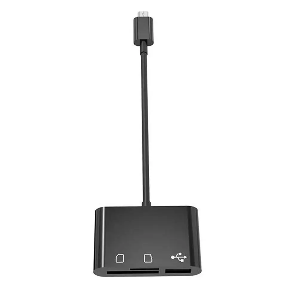 3 в 1 мульти микро USB 2,0 OTG Хост-адаптер кабель TF SD концентратор-картридер памяти для смартфонов ПК ноутбук компьютер