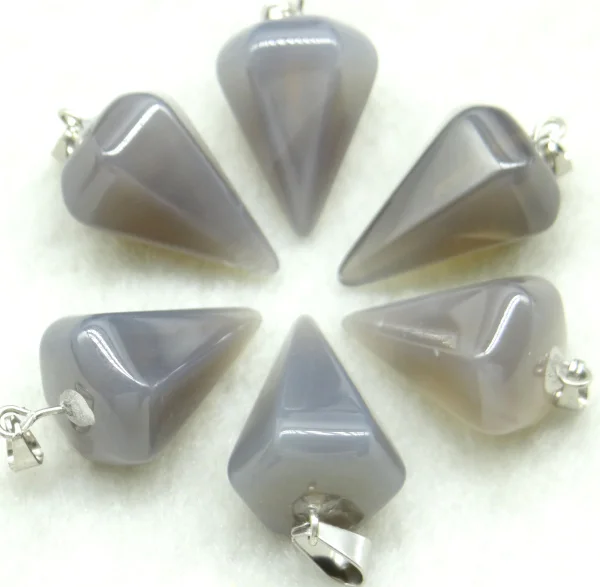 Natural Stone Turquoises Opal Quartz crystal tiger eye lapis charms Pendant For DIY jewelry making Necklace Accessories12pcs - Окраска металла: NO.16