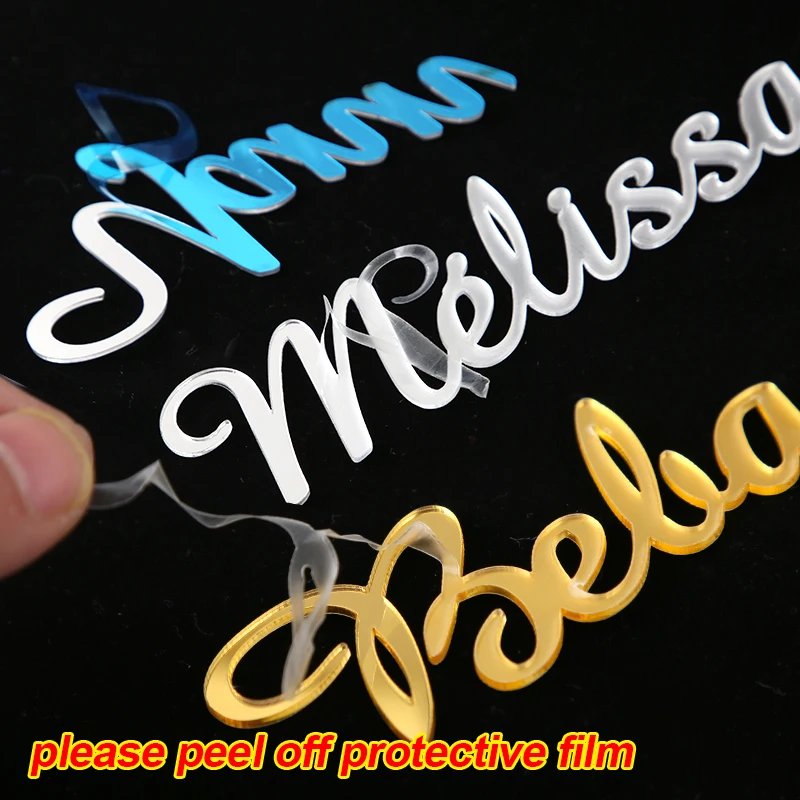 Wooden Place Cards Custom Party Wedding Personalized Names Guest Tags Table Decoration