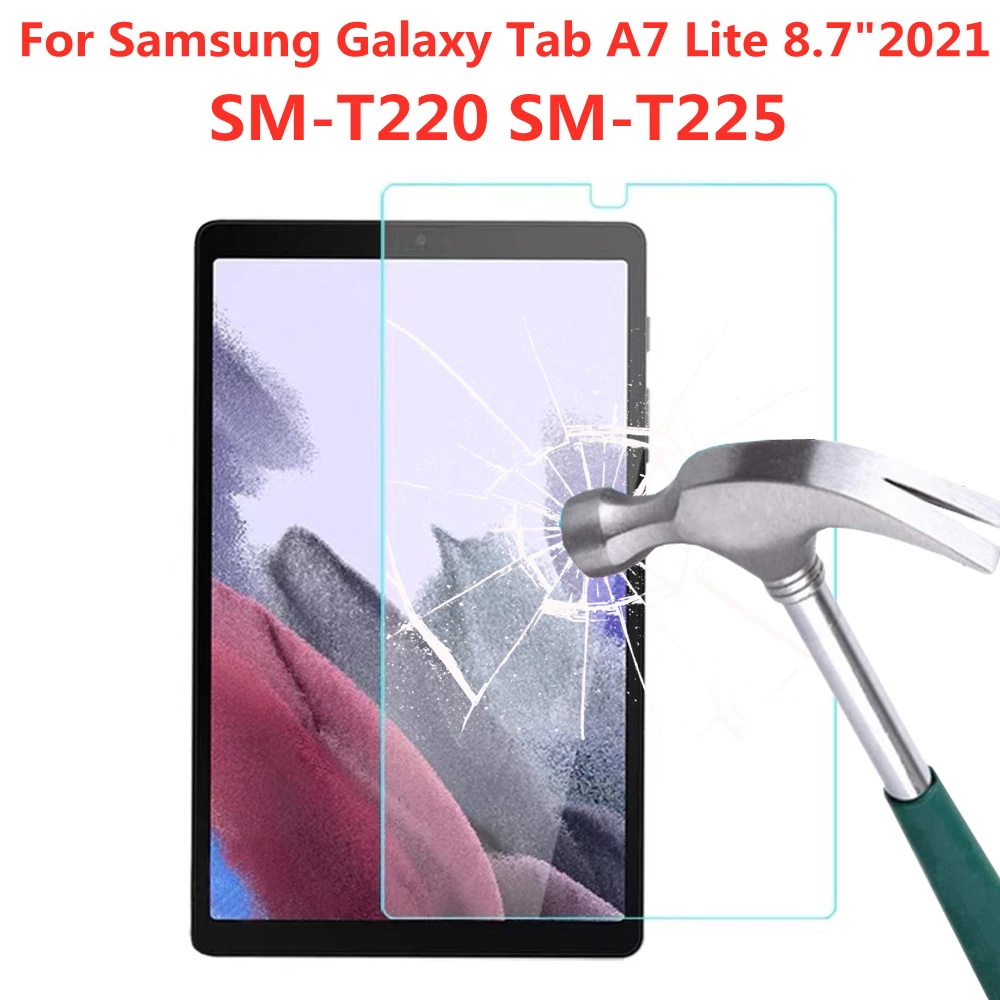 9H Tempered Glass For Samsung Galaxy Tab A7 Lite 8.7 Inch Screen Protector 2021 SM-T220 T225 Anti Scratch Tablet Protective Film