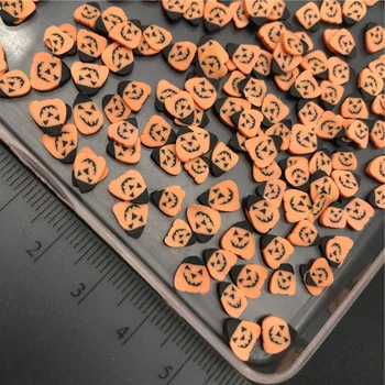 

60g Halloween Pumpkin Polymerclay,Soft Clay Sprinkle For Kids Diy/Craft Diy Making/Nail Art/Scrapbook Decoration/Craft Filler