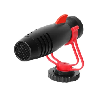 

DSLR Camera Microphone External Videomic Shotgun for Phone Smartphone Vlogging Canon/Nikon/Sony Camera 3.5-Pin Microphone Input