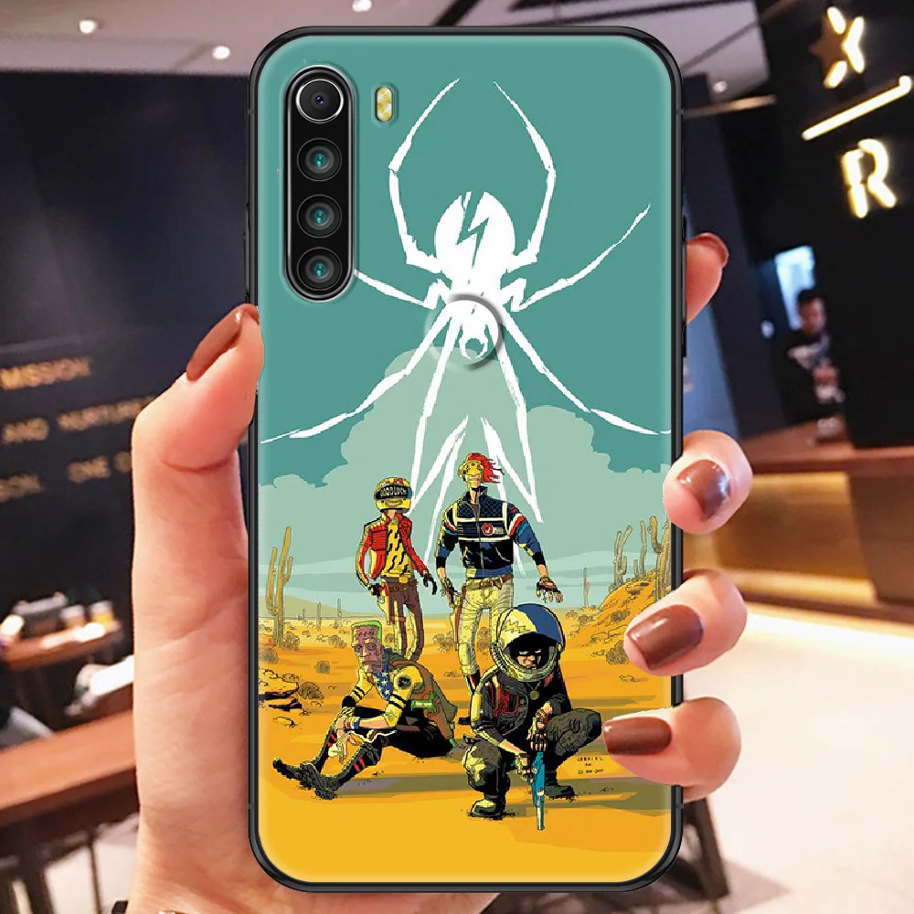 leather case for xiaomi Ban Nhạc Punk Mỹ Hóa Học Lãng Mạn Ốp Lưng Điện Thoại Xiaomi Redmi Note 7 7A 8 8T 9 9A 9S k30 Pro Đen Tranh Funda Thời Trang phone cases for xiaomi Cases For Xiaomi