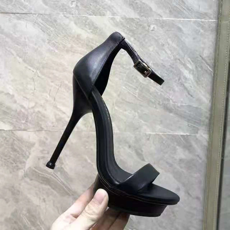 

ins hot Famous designer New fashion Women's high heels sheepskin material Soft and ladies shoes comfortable Heel height: 11cm
