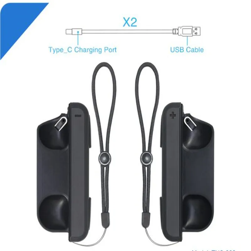 С 2 usb зарядными кабелями портативный мини-контроллер зарядное устройство ручка Joy-Con зарядное устройство для переключателя Joy-con