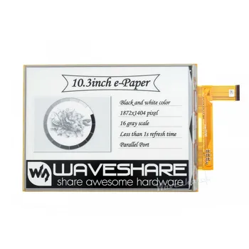 

Raspberry Pi 10.3inch E-Ink Raw Display/Display HAT with 1872×1404 Resolution IT8951Controller USB/SPI/I80/I2C Interface