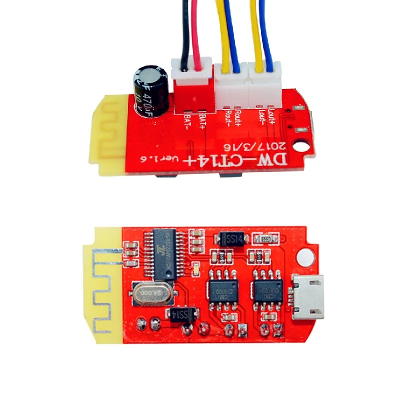 

10pcs Micro USB DC 3.7V 5V 3W Digital Audio Amplifier Board Double Dual Plate Bluetooth Speaker Modification Sound Music Module