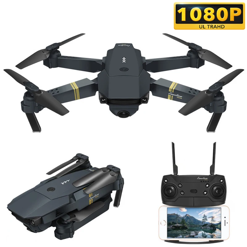 

E58 WIFI FPV With Wide Angle HD 1080P Camera Hight Hold Mode Foldable Arm RC Quadcopter Drone X Pro RTF Dron For Gift