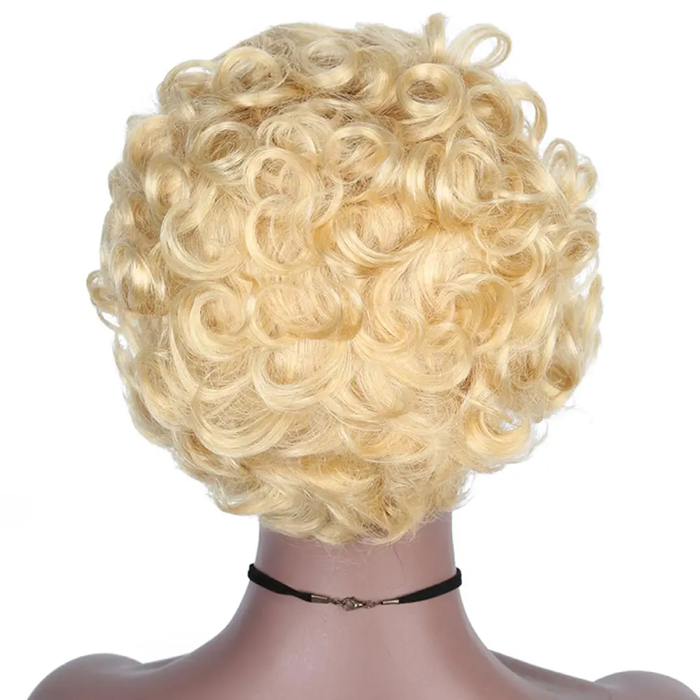 613 Blonde Human Hair Wigs Straight Bob Wig 13X1 Preplucked Transparent Lace Wig Pixie Cut Cheap Wigs For Women Human Hair
