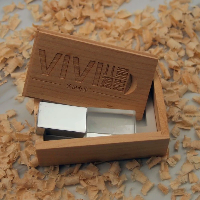 Модный деревянный + хрустальный флеш накопитель USB 2 0 4 ГБ 8 16 32 карта памяти