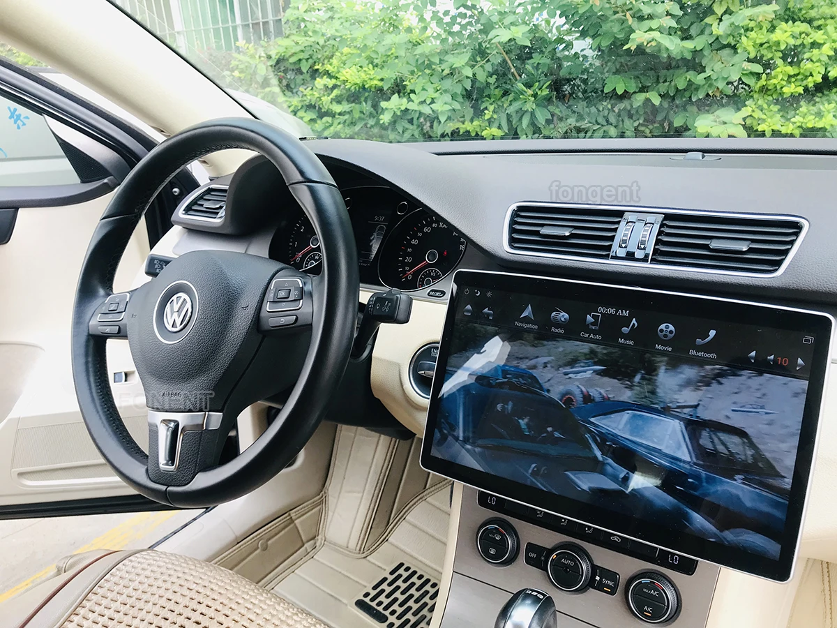 Универсальный 2DIN радио плеер 180 ° вращающийся 1280*720 12," ips PX6 Android 8,1 автомобиля gps RDS для Toyota Nissan Honda Hyundai VW ISO