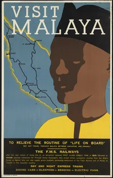 

Malaysia Vintage Travel Tourism Poster Visit Malaya Classic Canvas Paintings Vintage Wall Posters Stickers Home Decor Gift