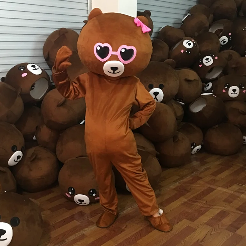 Костюм талисмана коричневого медведя, вечерние костюмы для игр, наряды, одежда, шикарный карнавальный костюм персонажа мультфильма на Хэллоуин, Рождество, Пасху - Цвет: Style 12