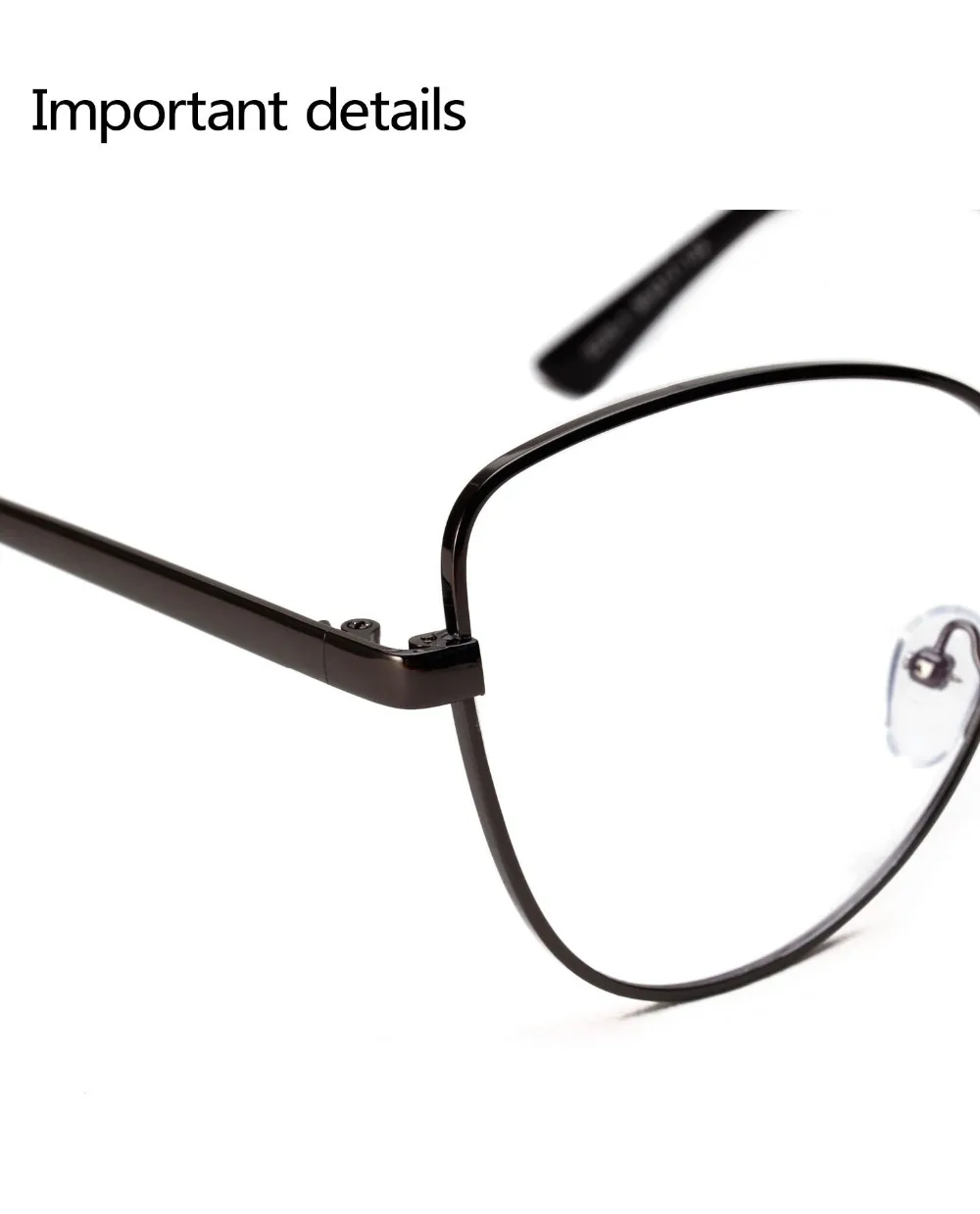 Клиренс) Модные кошачий глаз металлическая оправа очки Женские Классические винтажные оптические очки для чтения близорукость очки ботаника оправа