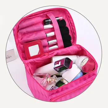 

Professional Large Cosmetic Case Makeup Bag Storage Handle Organizer Travel Kit Hanging Toiletry Kit Organizer 22x16x17cm
