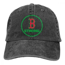 Boston strong Casquette черные унисекс Мужские Женские джинсовые бейсболка с ремешком кепки регулируемые Гольф папа шляпа