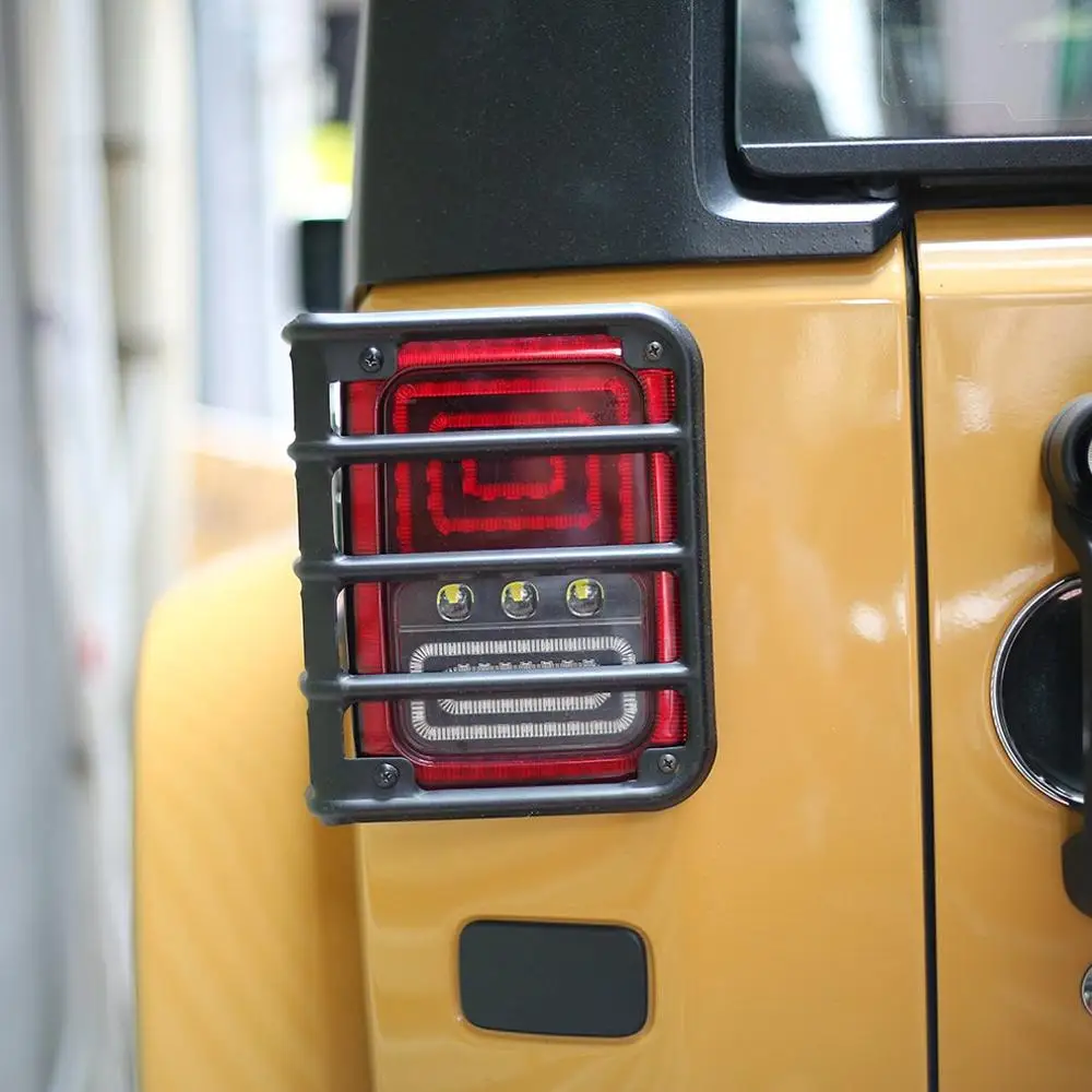 Высококачественный стальной задний фонарь для Jeep Wrangler, легко устанавливается, защищает ваш автомобиль