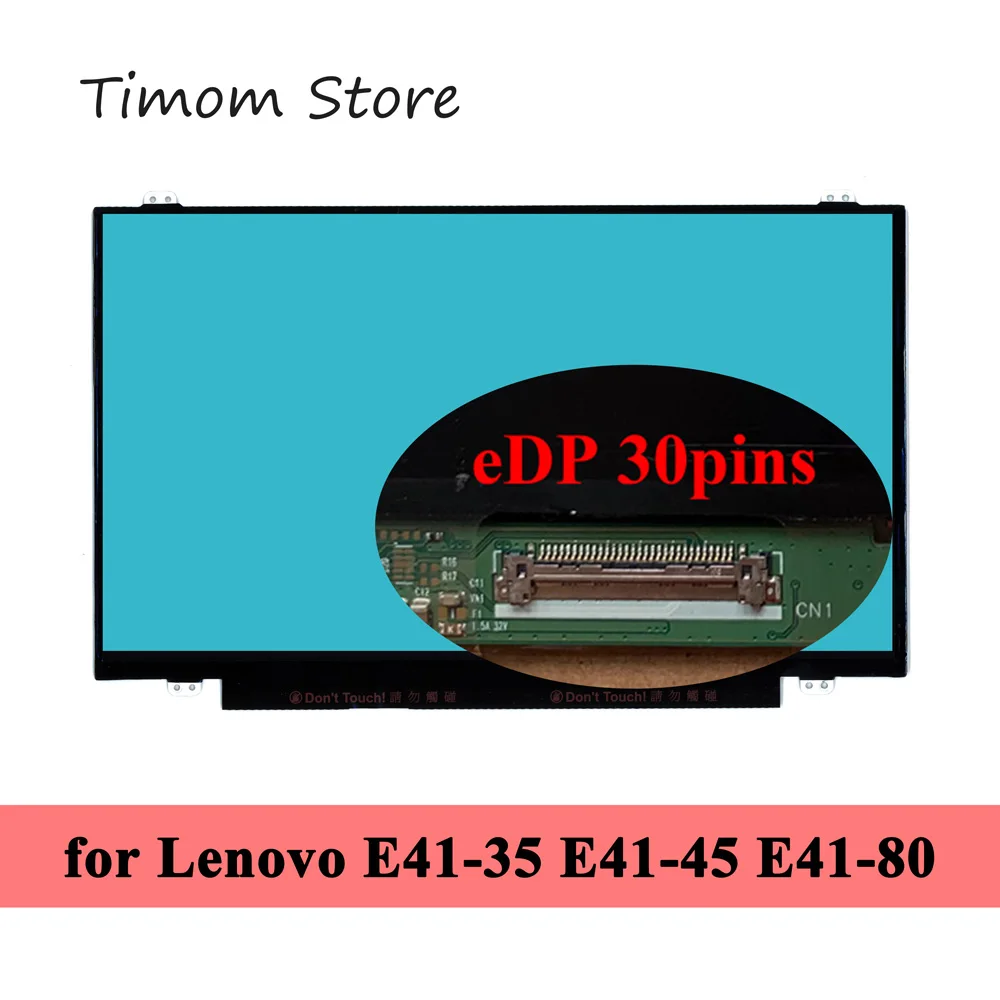 14 0 дюйма для Φ 81RH 81SE E41 35 82BF 82BK 45 80Q9 80QA Lenovo Notebook Series LCD WLED монитор HD 1366*768 eDP 30