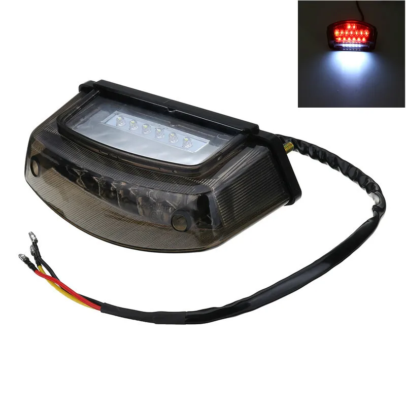 

12V LED Universal Motorcycle Tail Brake Light License Plate Lamp Rear Stop Lamp For Harley-Davidson for Honda for Suzuki