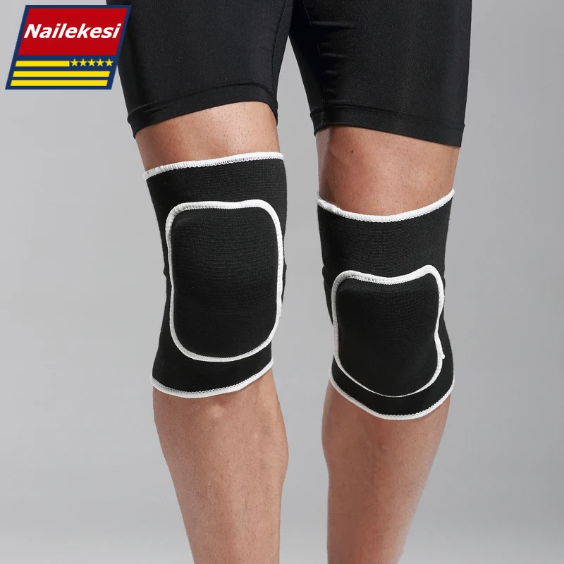 

1 Pair 2 Pcs Sport Safety Football Volleyball Basketball KneePads Sponge Rubber Cotton Knee Support Pads Sport Support Kneepad