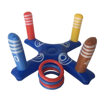 

Kids Swimming Pool Play Water Ferrule Ring Toys Air Inflatable Cross Ring Toss Toys for Children Outdoor Game Party Bathing Toys