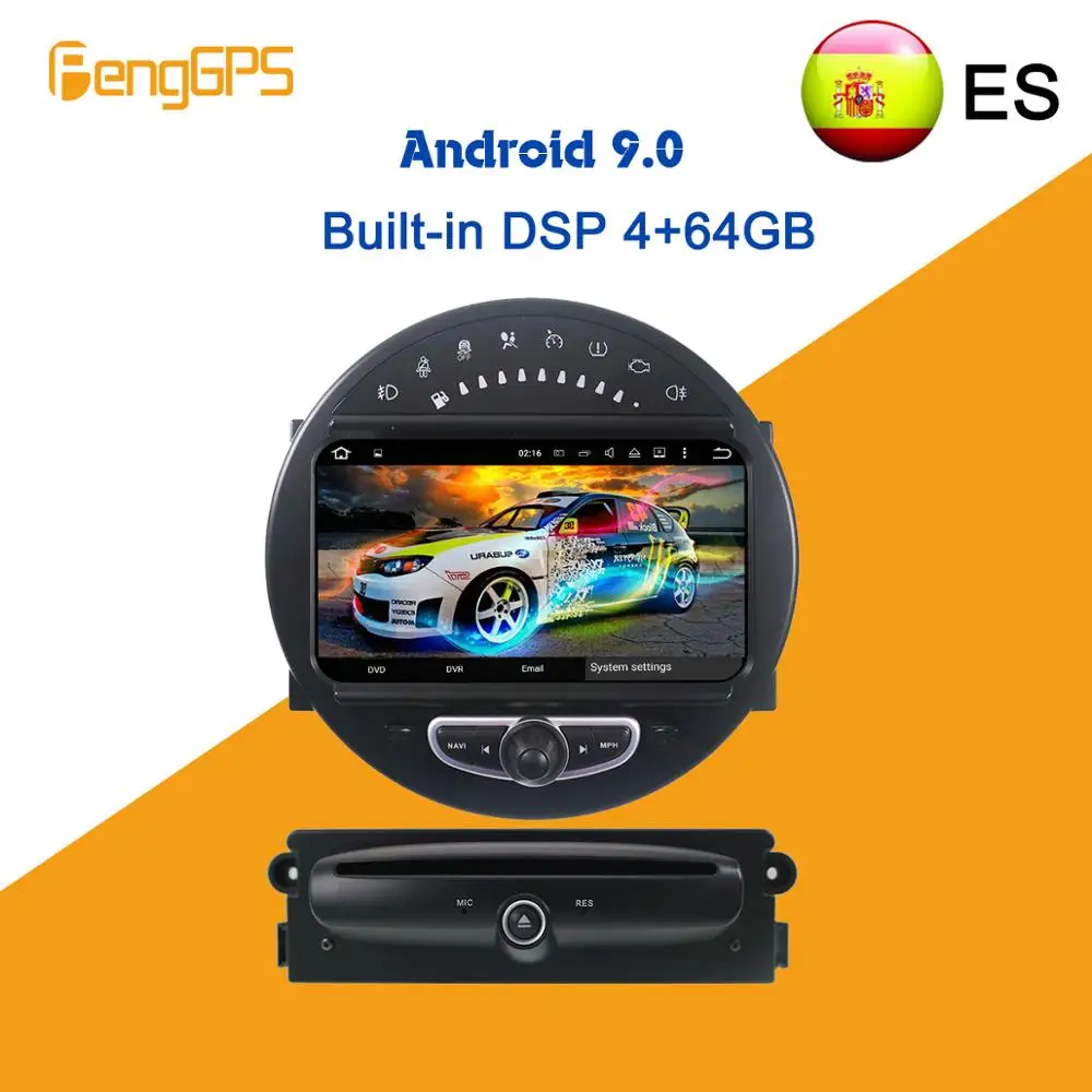 Мультимедийная магнитола R56 для MINI Cooper DVD плеер на Android с сенсорным экраном GPS